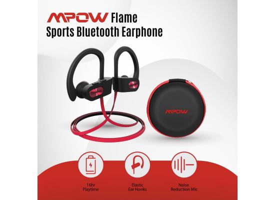 Mpow Flame Lite True Wireless Earbuds Sport with Earhooks black Red Laggy